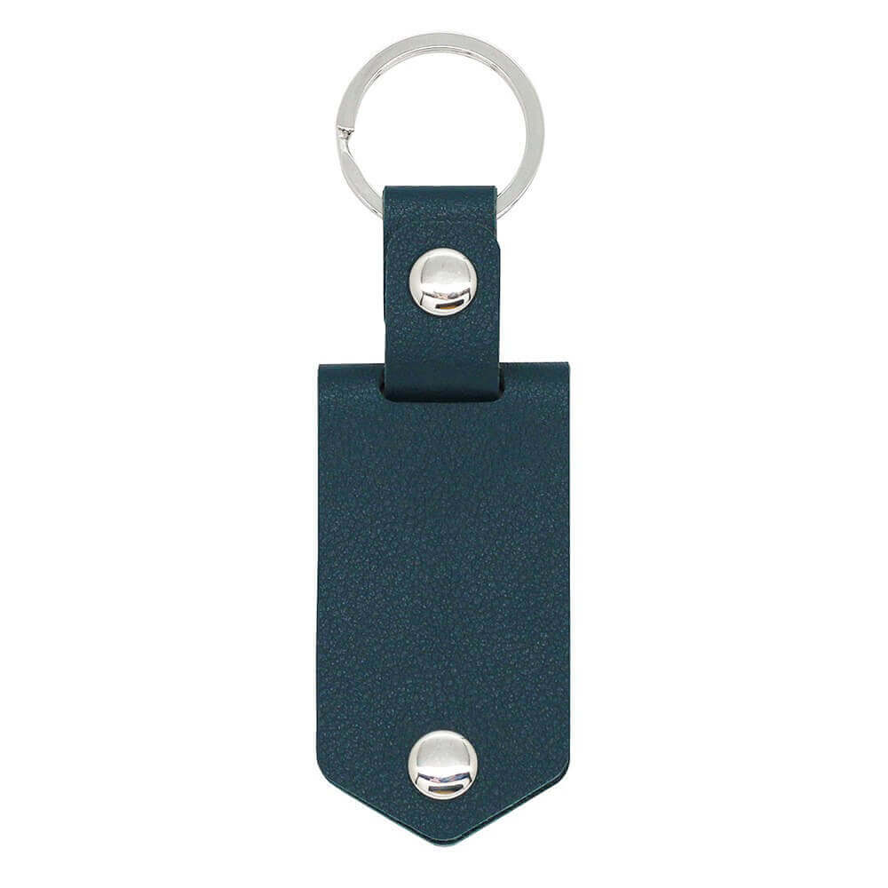 Personalized Leather Keychain with Picture and Tex