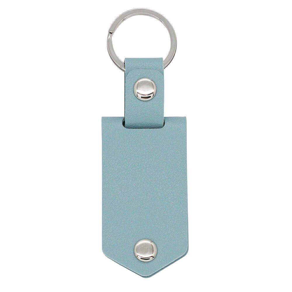 Personalized Leather Keychain with Picture and Tex