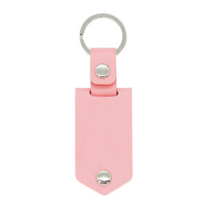 Personalized Leather Keychain with Picture and Tex