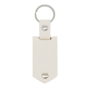 Personalized Leather Keychain with Picture and Tex