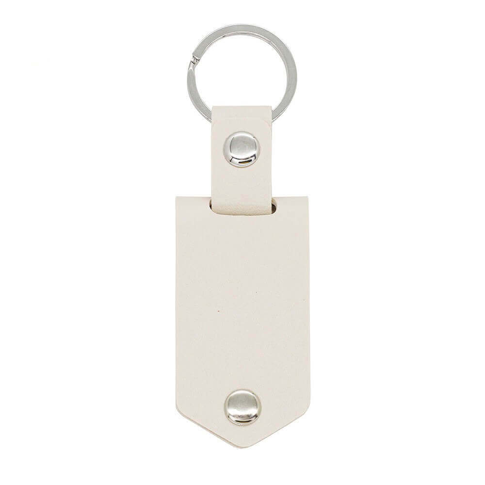 Personalized Leather Keychain with Picture and Tex