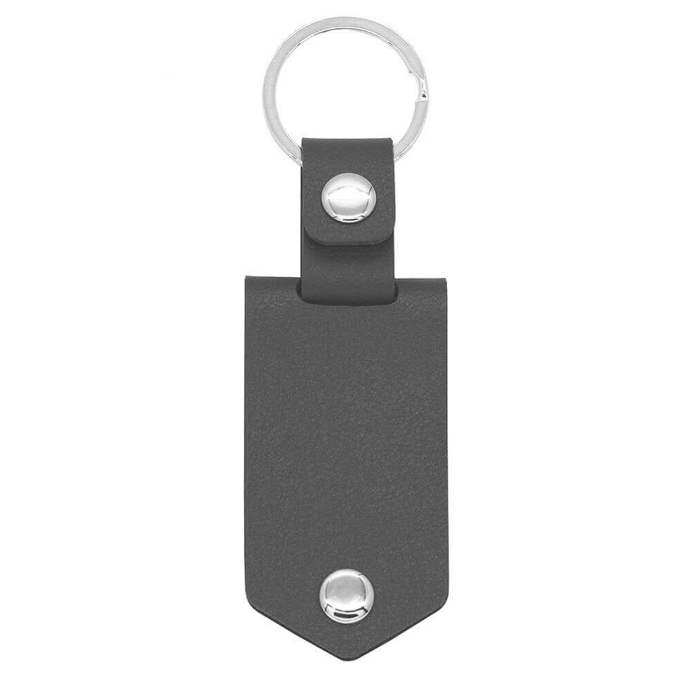 Personalized Leather Keychain with Picture and Tex