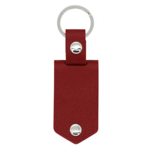 Personalized Leather Keychain with Picture and Tex