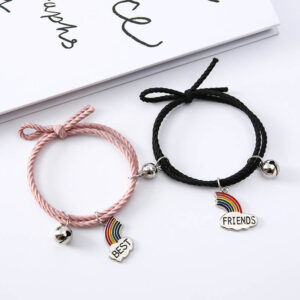 Rainbow Bridge Best Friends Magnetic Bracelets