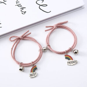 Rainbow Bridge Best Friends Magnetic Bracelets