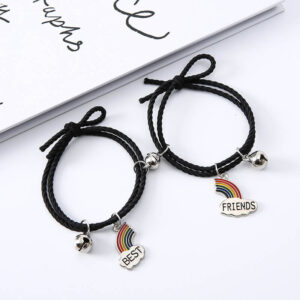 Rainbow Bridge Best Friends Magnetic Bracelets