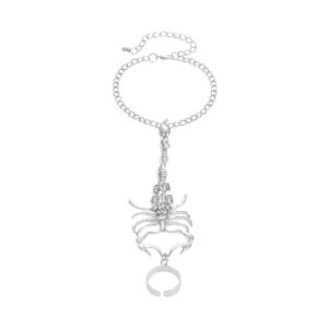 Scorpion Ring Bracelet, Creative Scorpio Jewelry f
