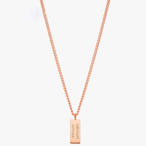 Sleek Bar Necklace with Custom Engravings - Ideal
