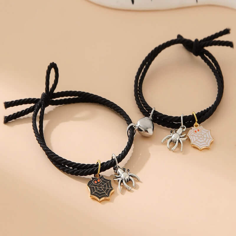 Magnetic BFF Bracelets with Spider Charms