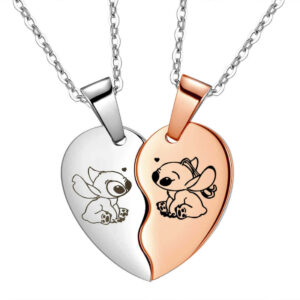 Stitch Heart-Shaped Necklace for 2