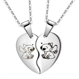 Stitch Heart-Shaped Necklace for 2