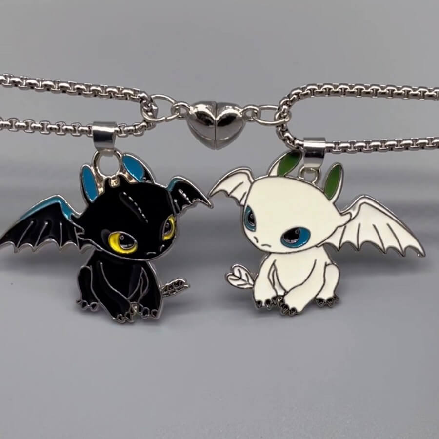 HTTYD Toothless & Light Fury Friendship Necklace S