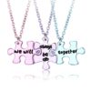 Tri-BFF Puzzle Necklaces We'll Always Be Together