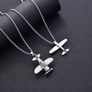 Vintage Airplane Necklace