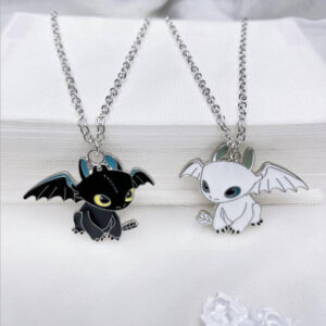 HTTYD Toothless & Light Fury Friendship Necklace S