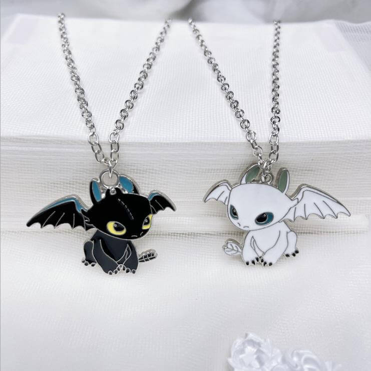 HTTYD Toothless & Light Fury Friendship Necklace S