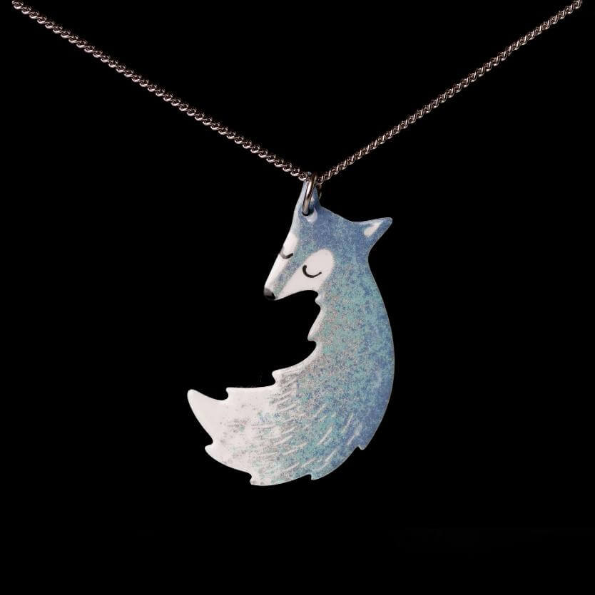 Fox and Wolf Necklace
