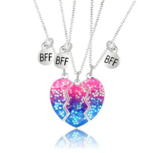 3 Person BFF Necklaces