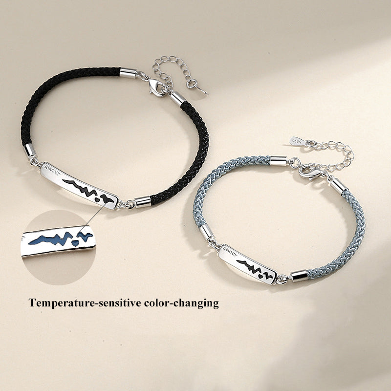 Personalized Engraved Color Changing Couple Bracel