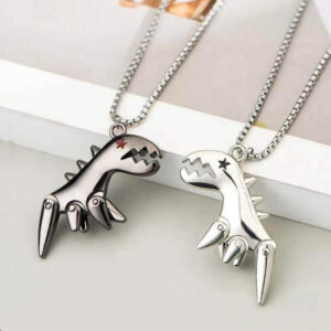 Dinosaur necklace for BFF and Couple
