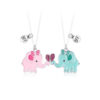 Magnetic Elephant Pendant Necklace for Best Friend