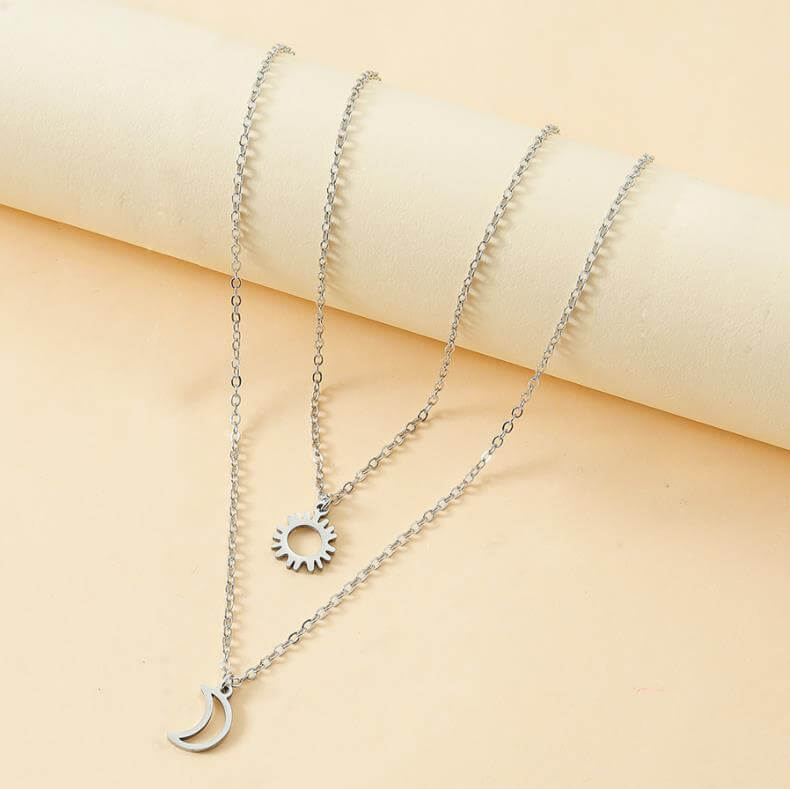 Sun Moon and Star Friendship Necklaces