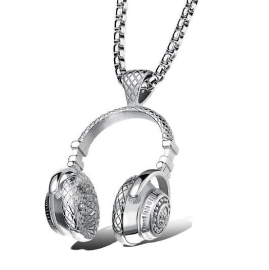 Headphone Pendant Necklace