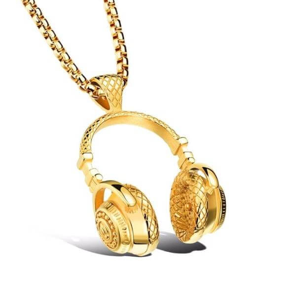 Headphone Pendant Necklace