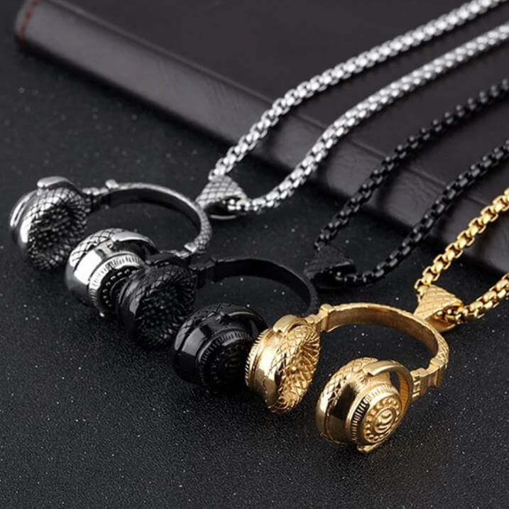 Headphone Pendant Necklace