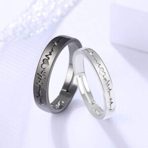 Heart Rate Rings for Couple