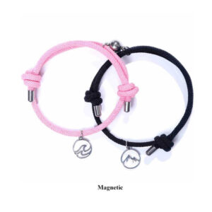 Magnetic Sea & Mountain Couple Bracelet Set