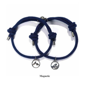 Magnetic Sea & Mountain Couple Bracelet Set