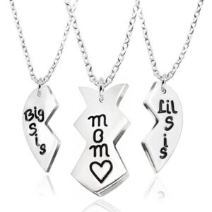 Mother Daughter Necklace Set