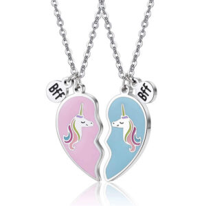 Rainbow Unicorn Necklace for BFF
