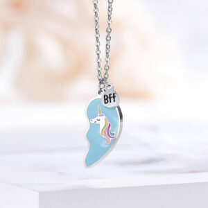 Rainbow Unicorn Necklace for BFF