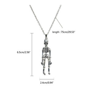 Together Until Death Skeleton BFF Necklace