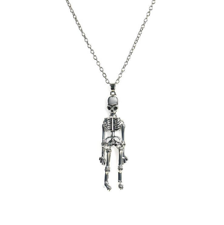 Together Until Death Skeleton BFF Necklace