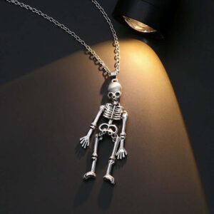 Together Until Death Skeleton BFF Necklace
