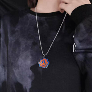 Smiley Face Pendant Necklace 2pcs