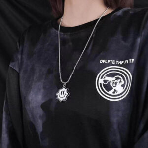 Smiley Face Pendant Necklace 2pcs