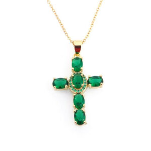Stone Cross Necklace
