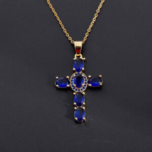 Stone Cross Necklace