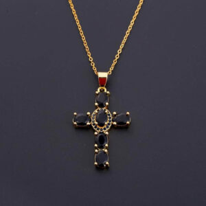 Stone Cross Necklace