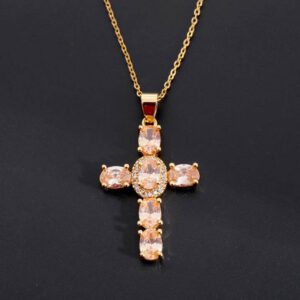Stone Cross Necklace