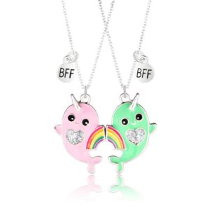 Unicorn Whale Magnetic Friendship Necklace